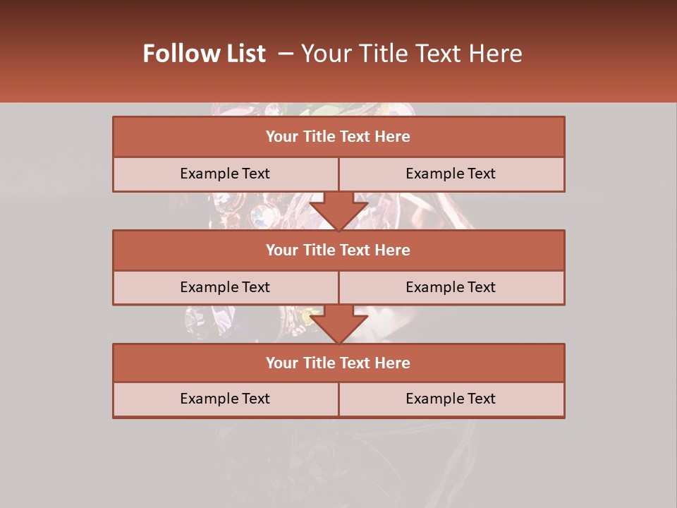 A Ring With A Bunch Of Different Colored Stones On It PowerPoint Template