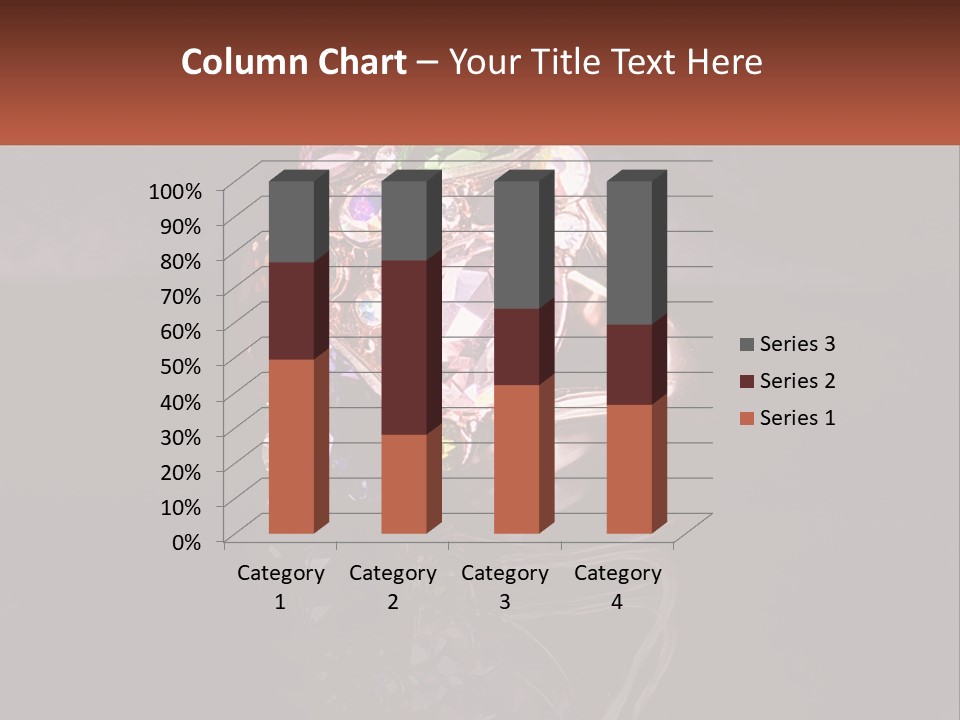 A Ring With A Bunch Of Different Colored Stones On It PowerPoint Template
