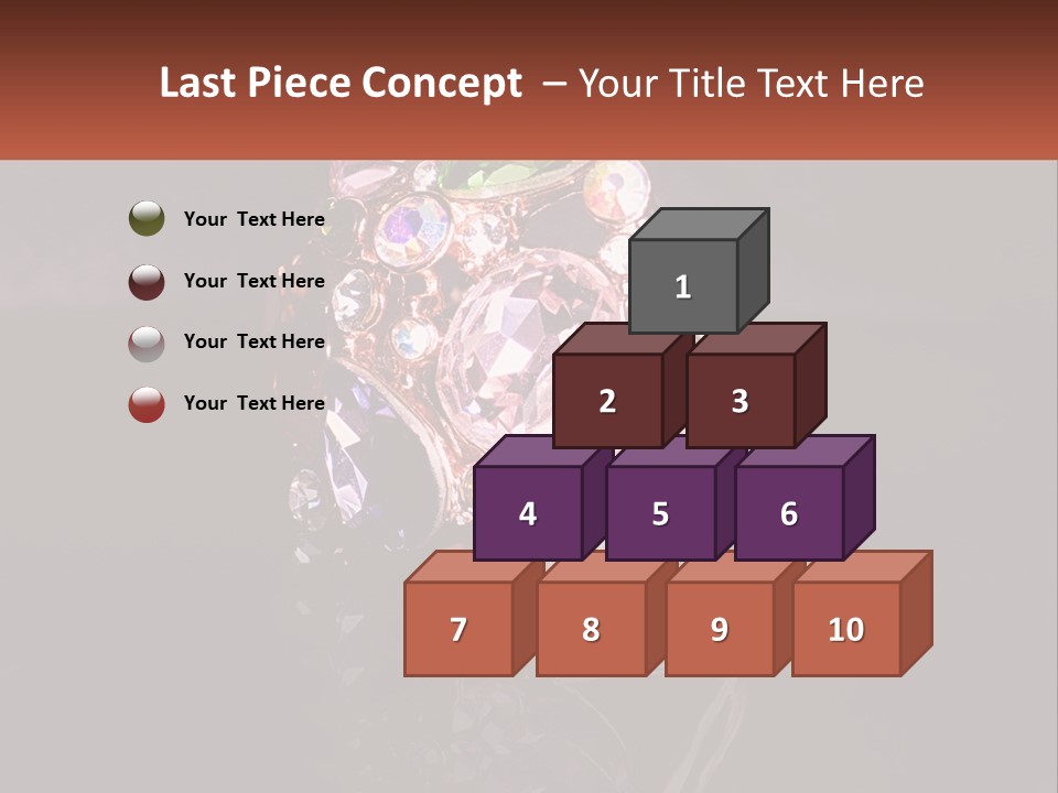 A Ring With A Bunch Of Different Colored Stones On It PowerPoint Template
