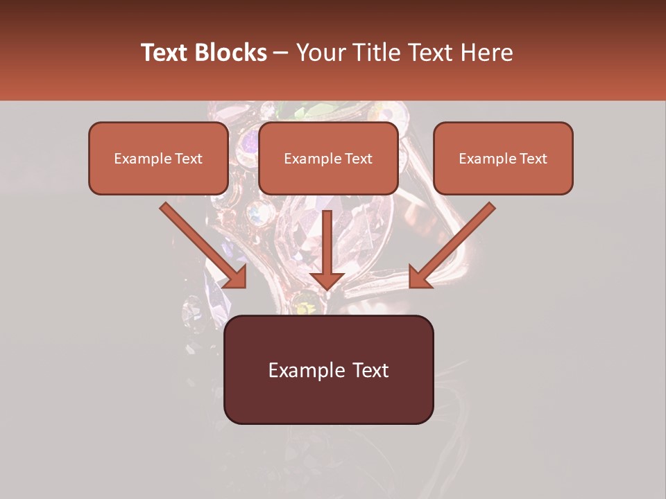 A Ring With A Bunch Of Different Colored Stones On It PowerPoint Template
