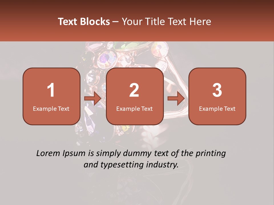 A Ring With A Bunch Of Different Colored Stones On It PowerPoint Template