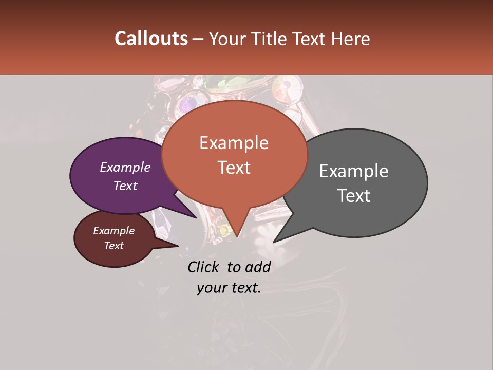 A Ring With A Bunch Of Different Colored Stones On It PowerPoint Template