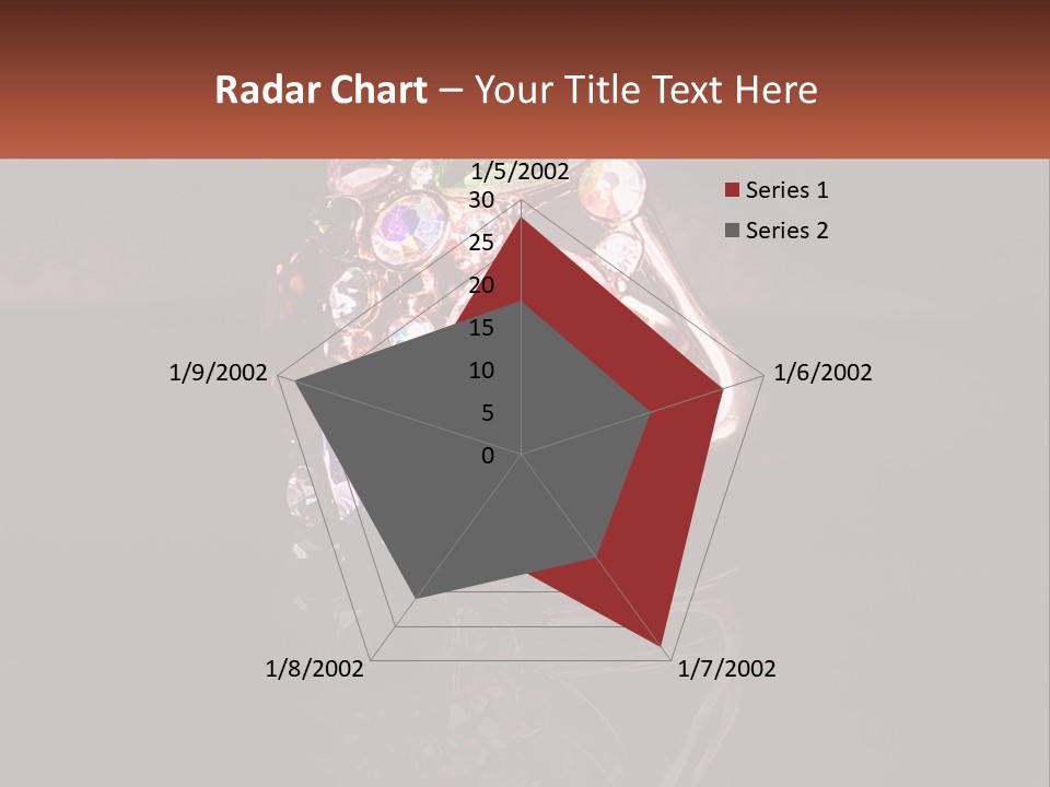 A Ring With A Bunch Of Different Colored Stones On It PowerPoint Template