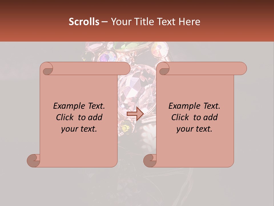 A Ring With A Bunch Of Different Colored Stones On It PowerPoint Template