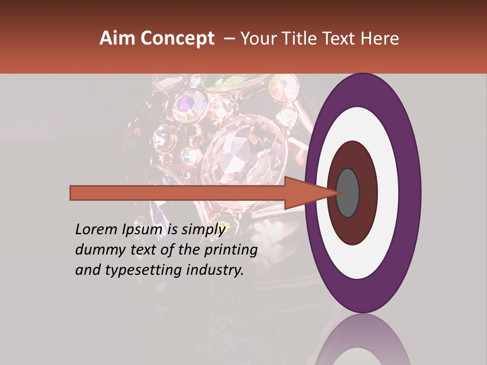 A Ring With A Bunch Of Different Colored Stones On It PowerPoint Template