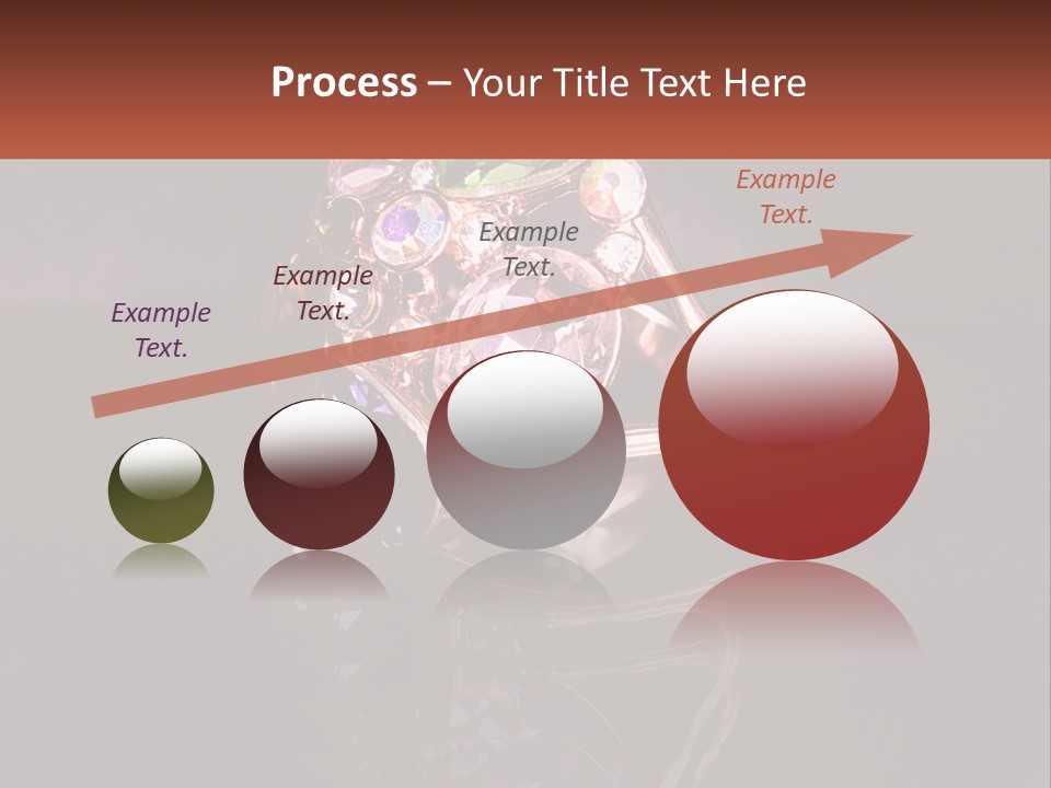 A Ring With A Bunch Of Different Colored Stones On It PowerPoint Template