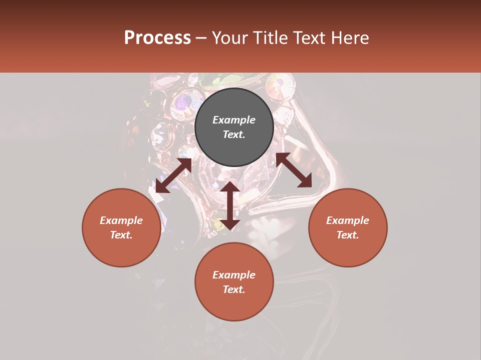 A Ring With A Bunch Of Different Colored Stones On It PowerPoint Template