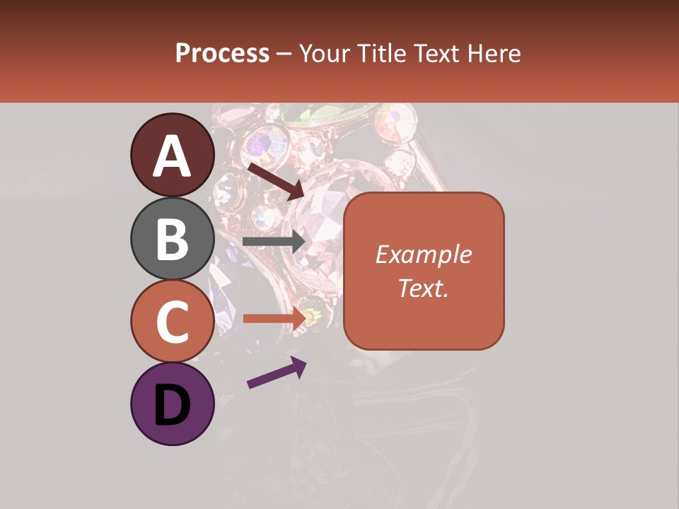 A Ring With A Bunch Of Different Colored Stones On It PowerPoint Template