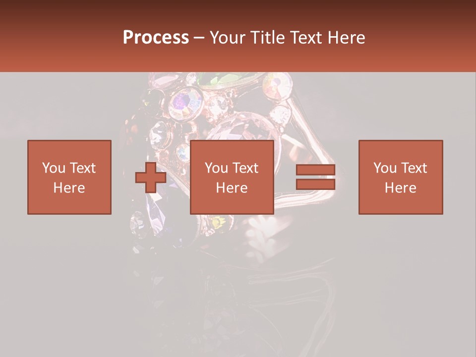 A Ring With A Bunch Of Different Colored Stones On It PowerPoint Template