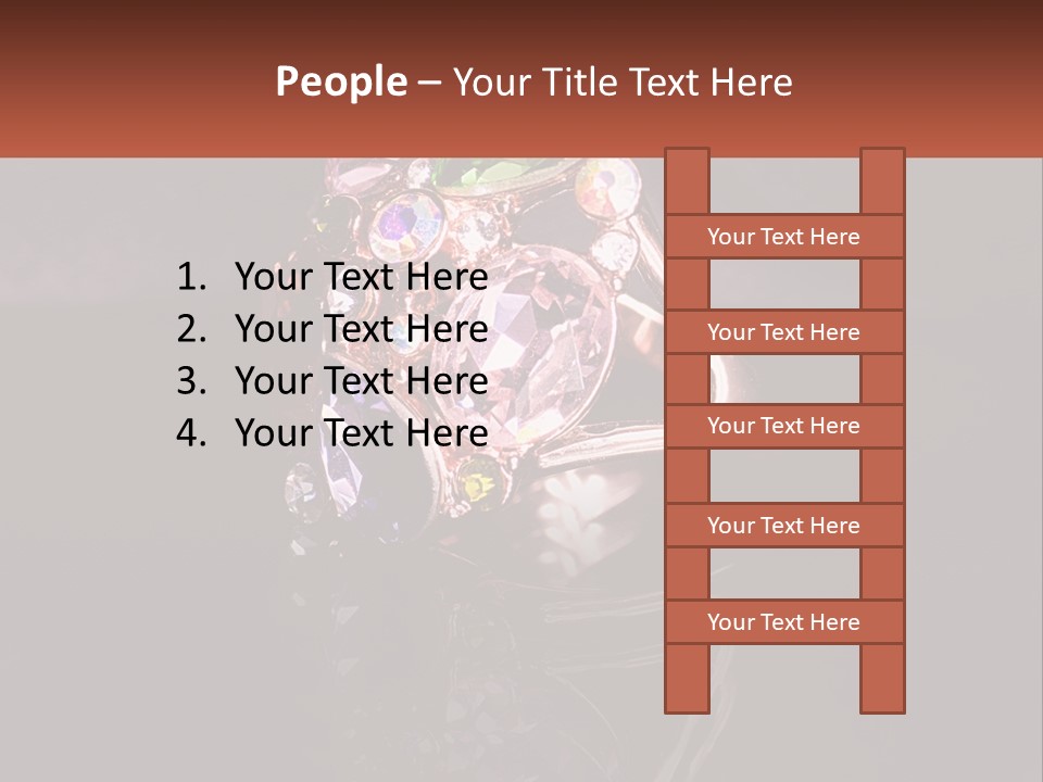 A Ring With A Bunch Of Different Colored Stones On It PowerPoint Template