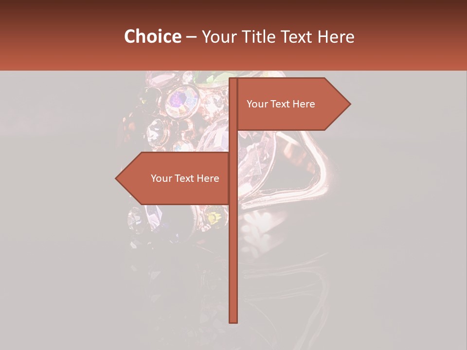 A Ring With A Bunch Of Different Colored Stones On It PowerPoint Template