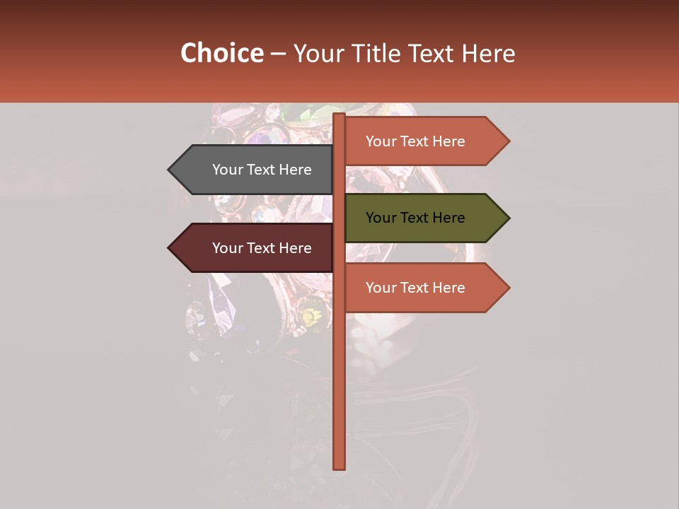 A Ring With A Bunch Of Different Colored Stones On It PowerPoint Template
