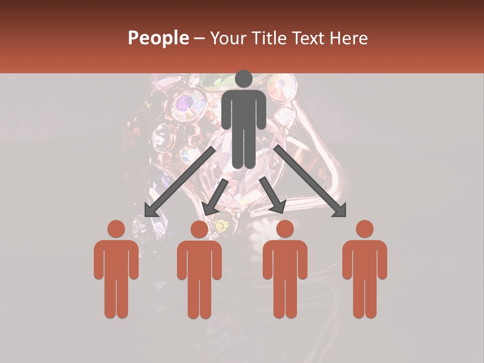 A Ring With A Bunch Of Different Colored Stones On It PowerPoint Template
