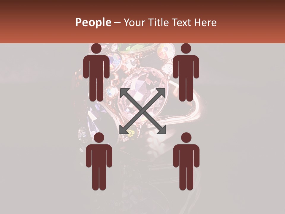 A Ring With A Bunch Of Different Colored Stones On It PowerPoint Template