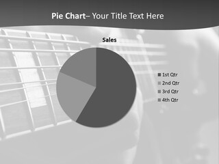 A Person Playing An Electric Guitar In Black And White PowerPoint Template