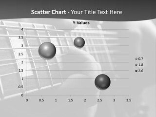 A Person Playing An Electric Guitar In Black And White PowerPoint Template