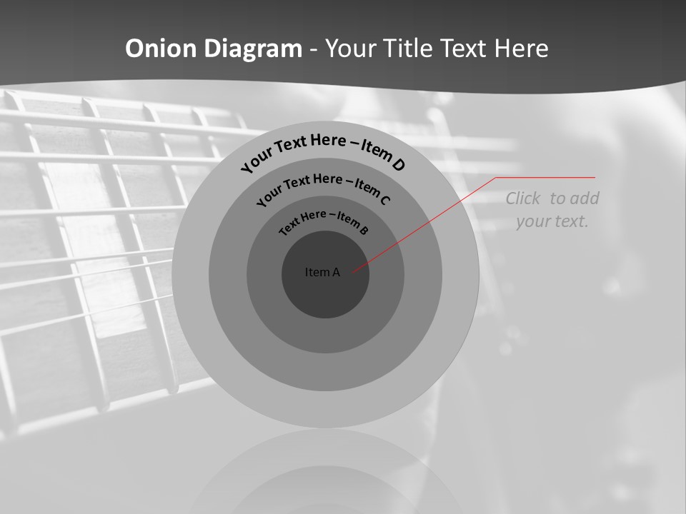 A Person Playing An Electric Guitar In Black And White PowerPoint Template
