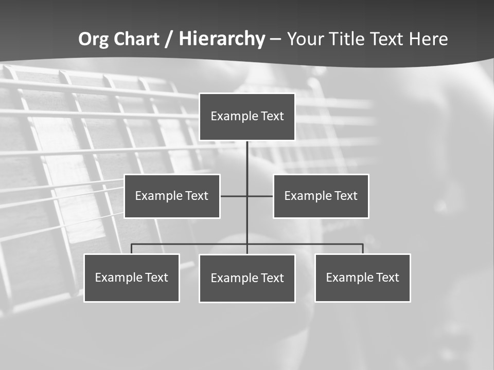 A Person Playing An Electric Guitar In Black And White PowerPoint Template