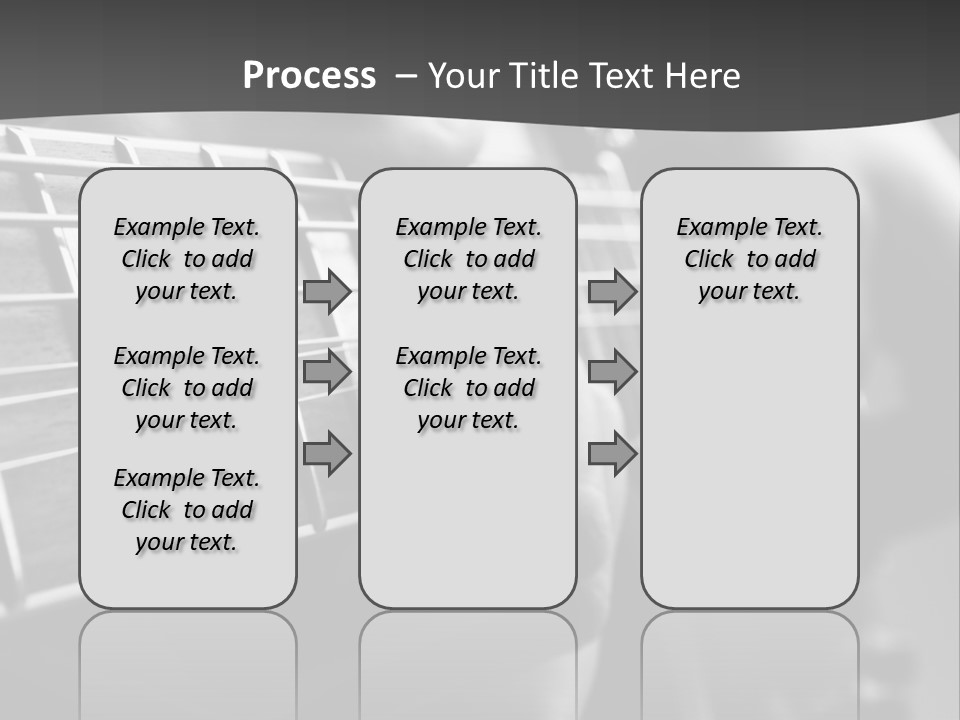 A Person Playing An Electric Guitar In Black And White PowerPoint Template