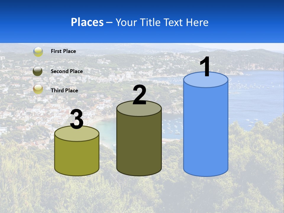 A Scenic View Of A Bay With Boats In The Water PowerPoint Template