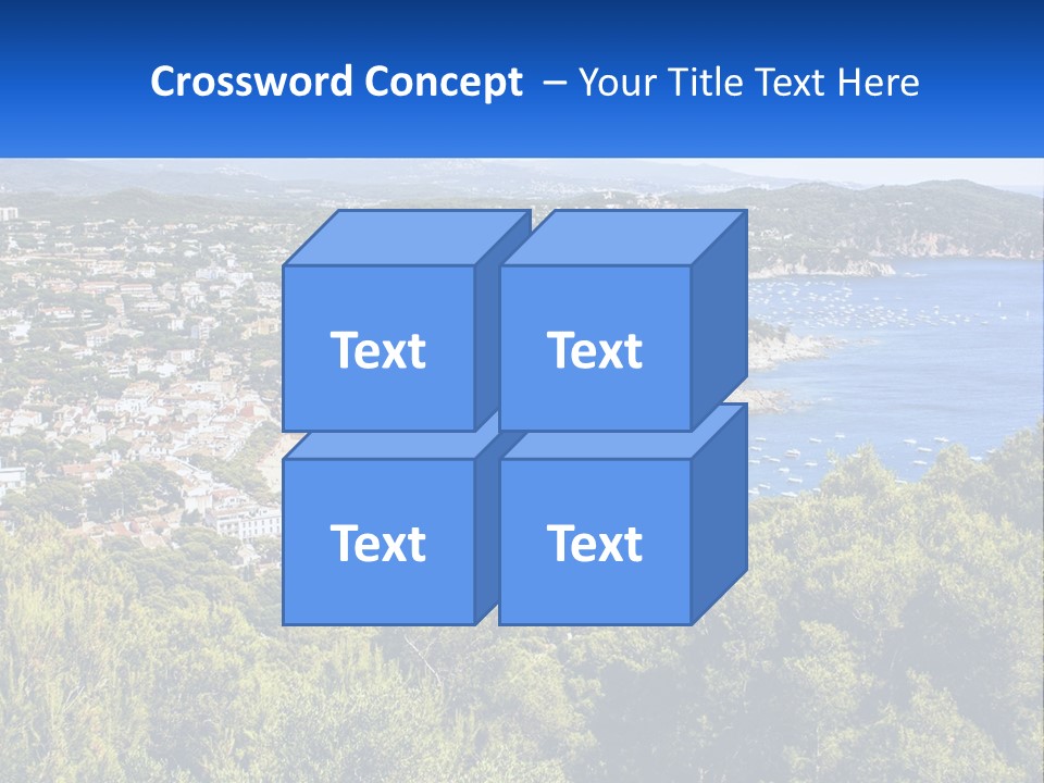 A Scenic View Of A Bay With Boats In The Water PowerPoint Template