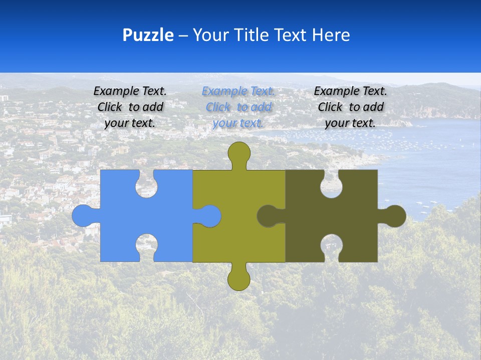 A Scenic View Of A Bay With Boats In The Water PowerPoint Template