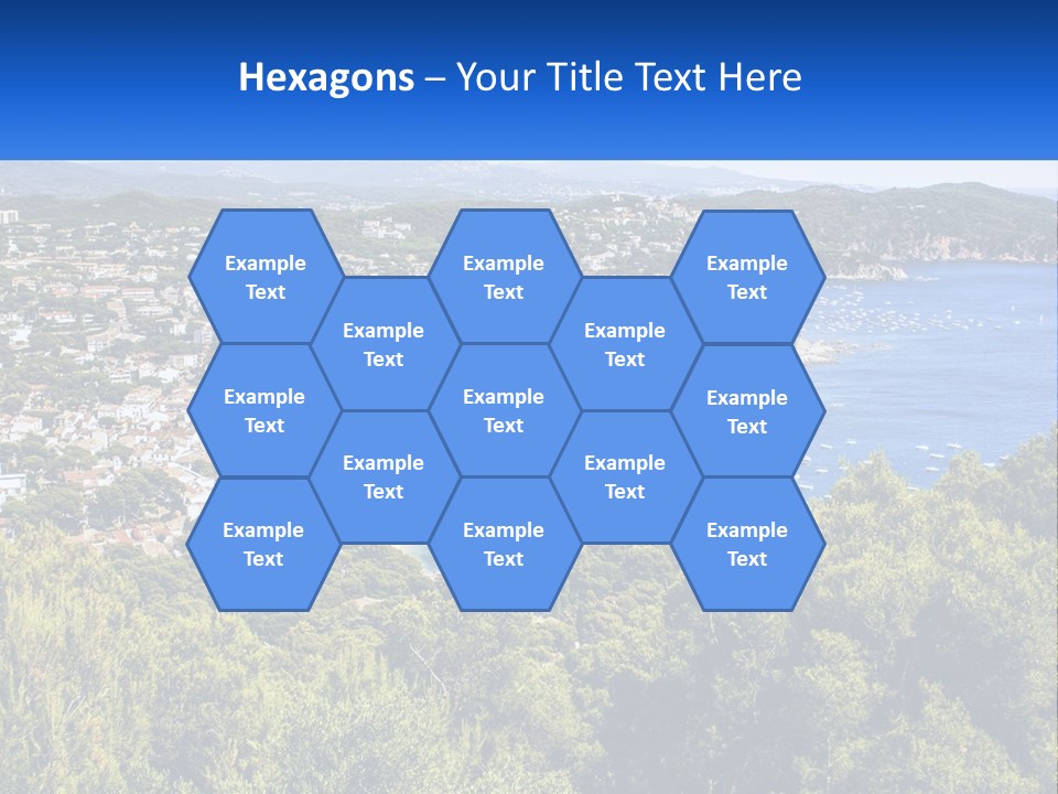 A Scenic View Of A Bay With Boats In The Water PowerPoint Template