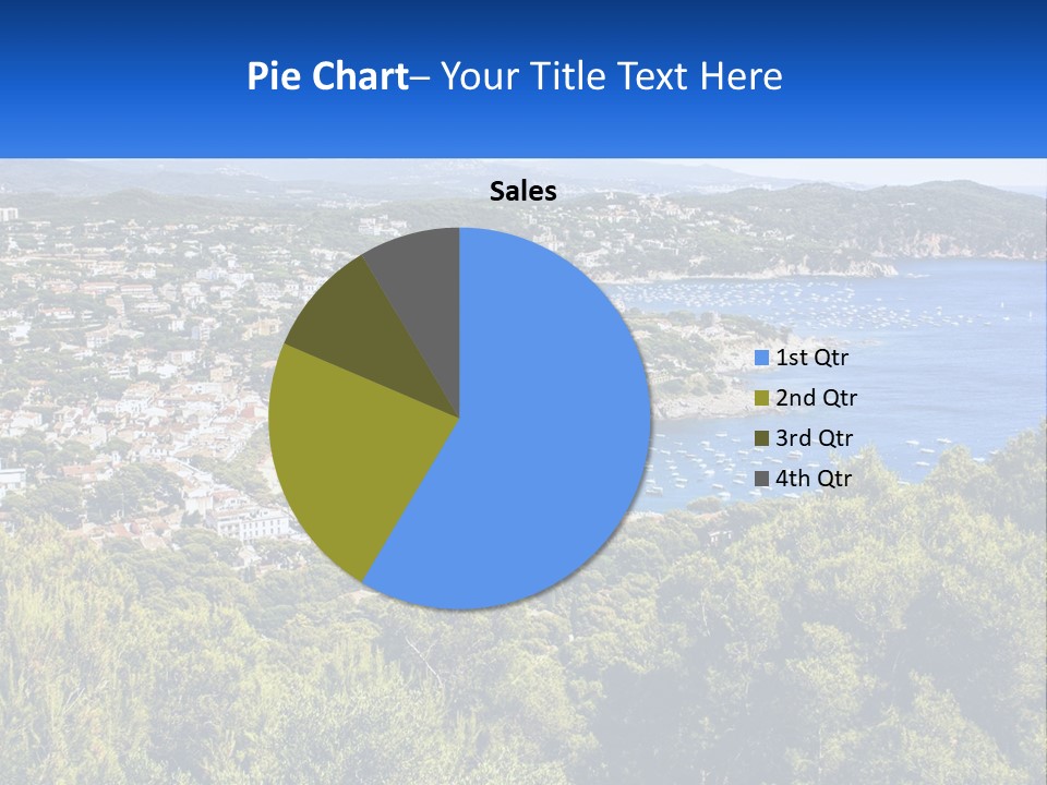 A Scenic View Of A Bay With Boats In The Water PowerPoint Template