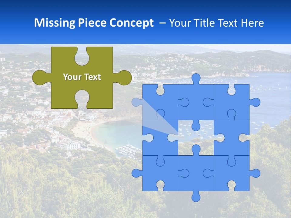 A Scenic View Of A Bay With Boats In The Water PowerPoint Template