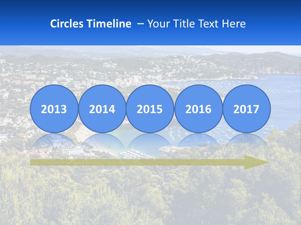 A Scenic View Of A Bay With Boats In The Water PowerPoint Template