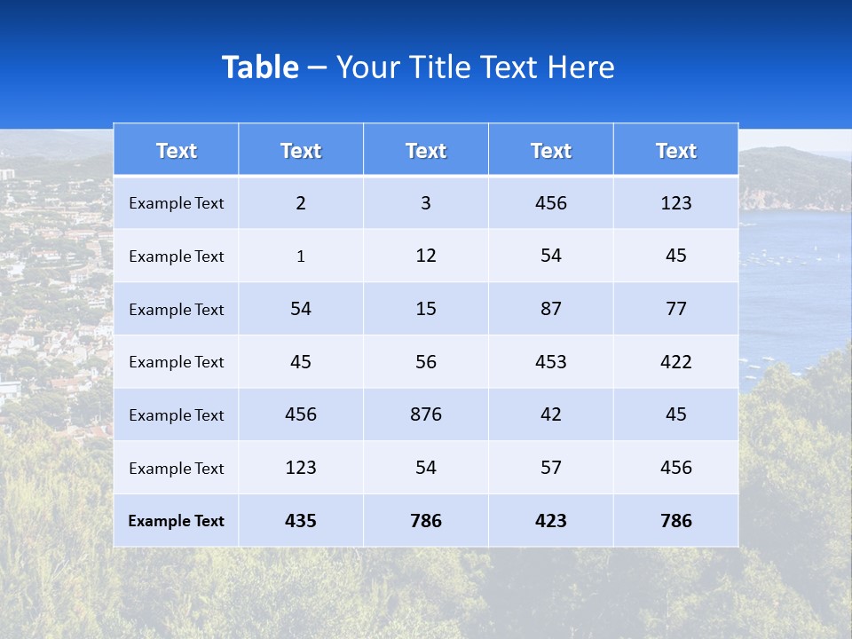 A Scenic View Of A Bay With Boats In The Water PowerPoint Template