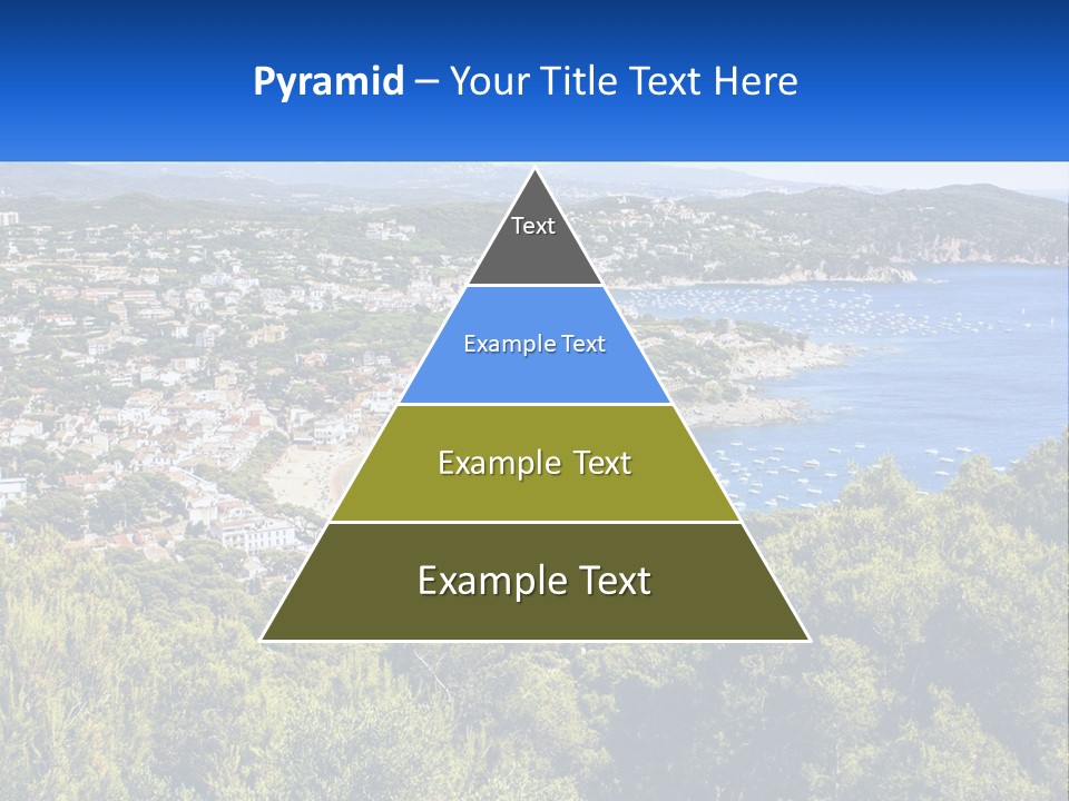 A Scenic View Of A Bay With Boats In The Water PowerPoint Template
