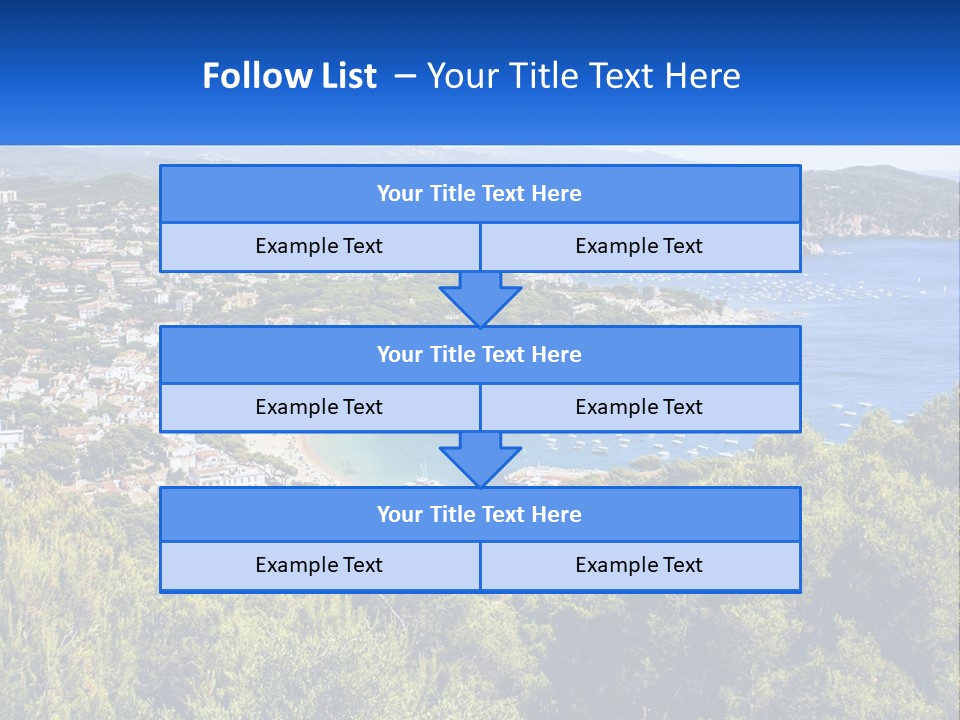 A Scenic View Of A Bay With Boats In The Water PowerPoint Template