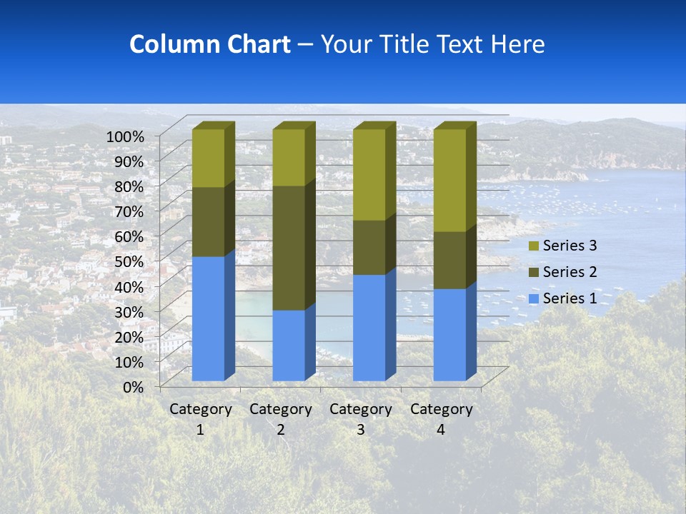 A Scenic View Of A Bay With Boats In The Water PowerPoint Template