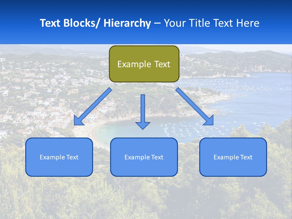A Scenic View Of A Bay With Boats In The Water PowerPoint Template