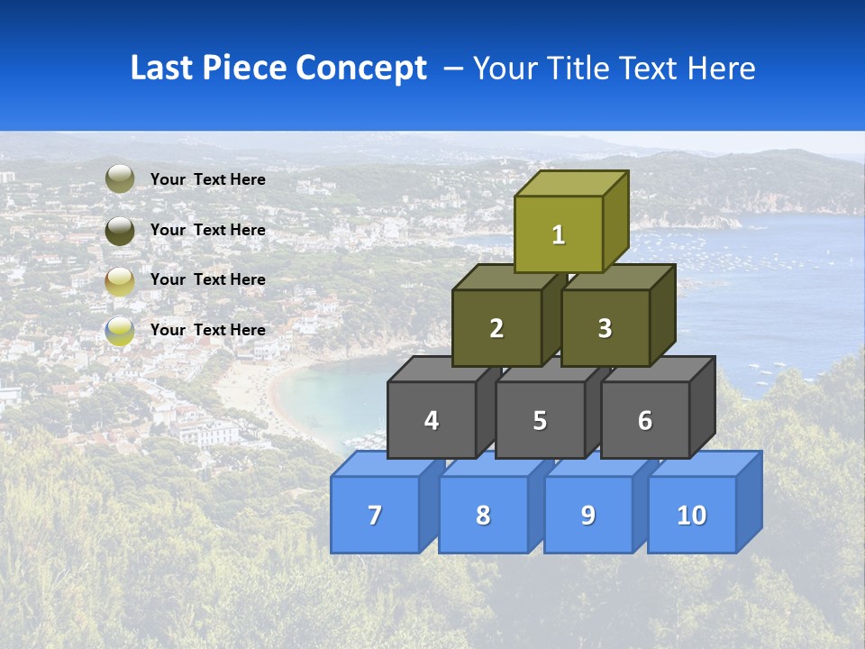 A Scenic View Of A Bay With Boats In The Water PowerPoint Template