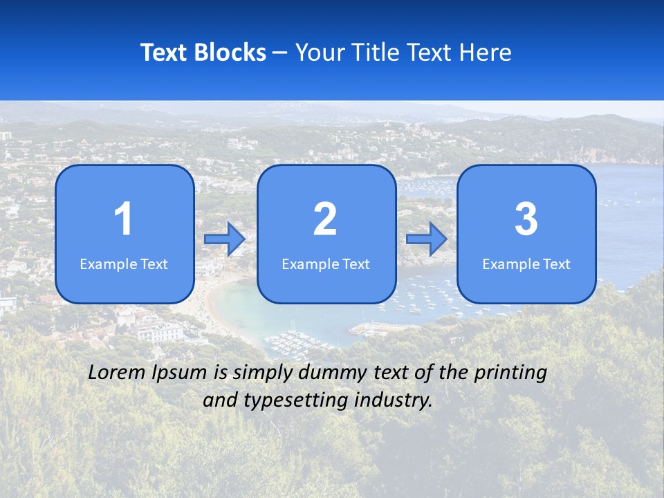 A Scenic View Of A Bay With Boats In The Water PowerPoint Template