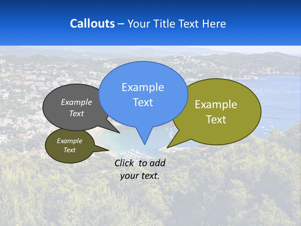 A Scenic View Of A Bay With Boats In The Water PowerPoint Template