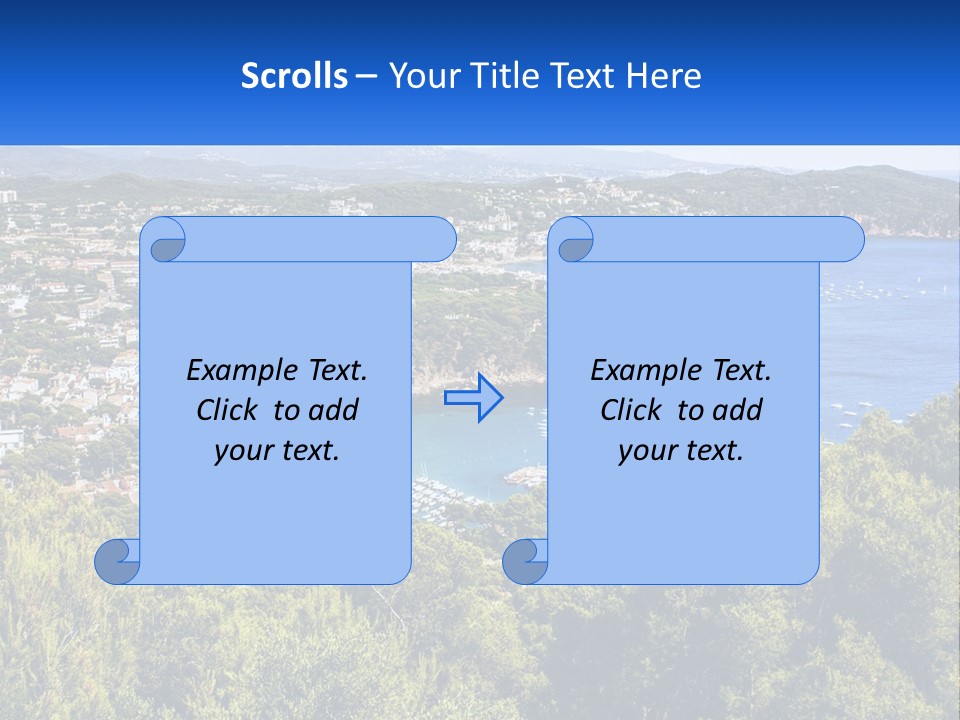 A Scenic View Of A Bay With Boats In The Water PowerPoint Template