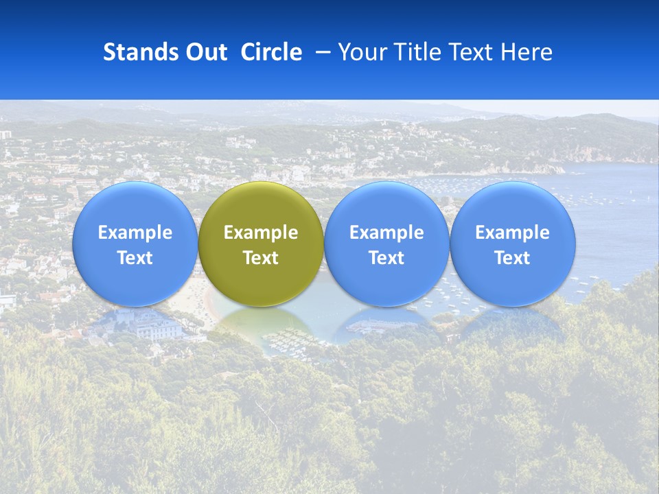 A Scenic View Of A Bay With Boats In The Water PowerPoint Template