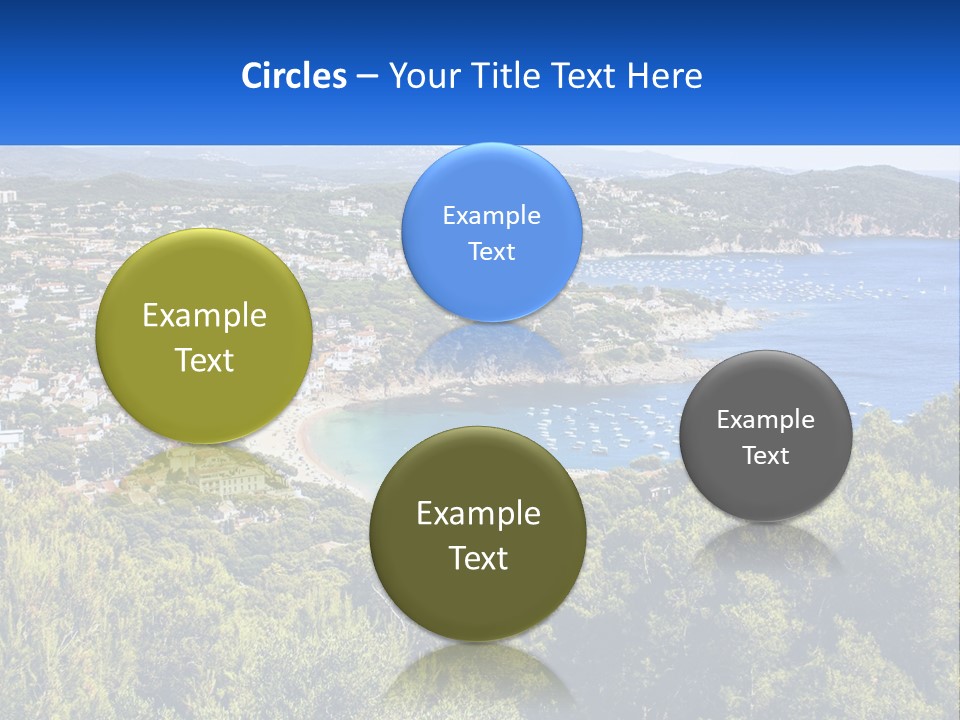 A Scenic View Of A Bay With Boats In The Water PowerPoint Template