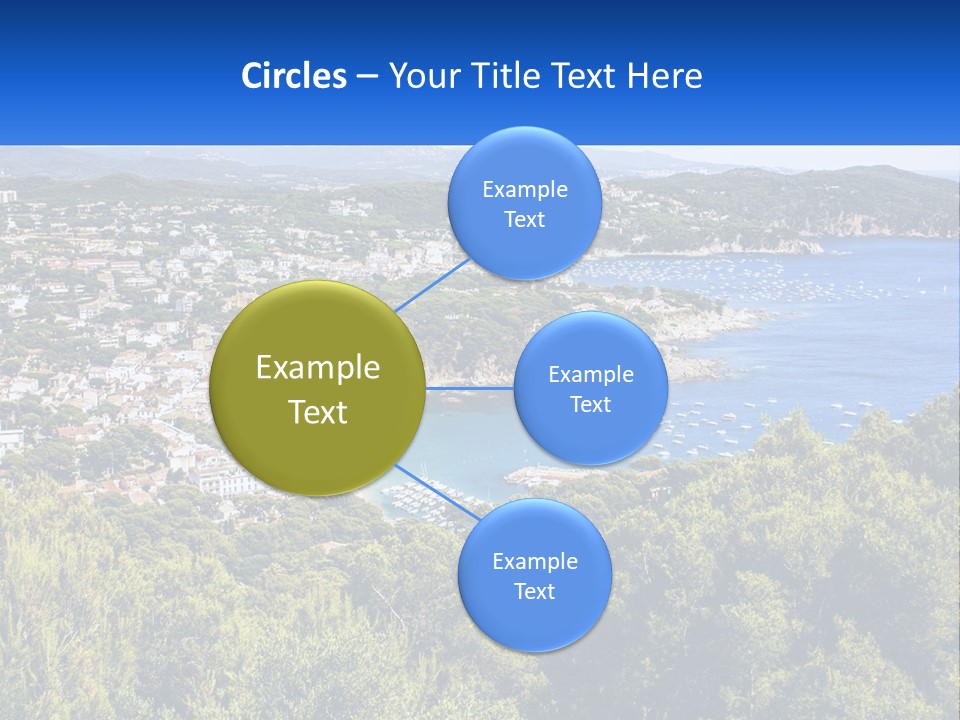 A Scenic View Of A Bay With Boats In The Water PowerPoint Template