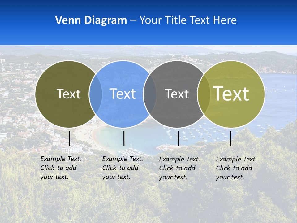 A Scenic View Of A Bay With Boats In The Water PowerPoint Template