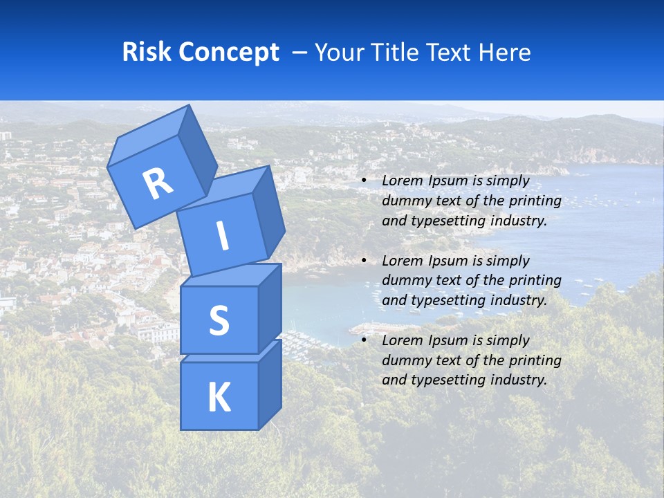 A Scenic View Of A Bay With Boats In The Water PowerPoint Template