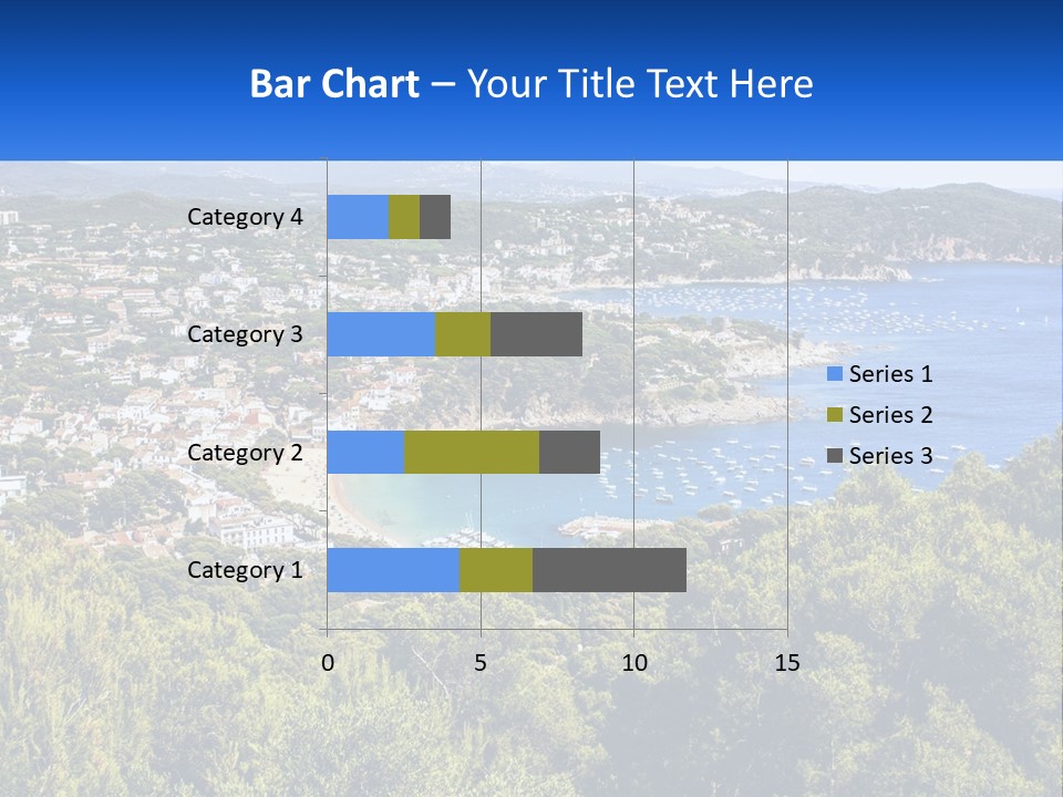 A Scenic View Of A Bay With Boats In The Water PowerPoint Template