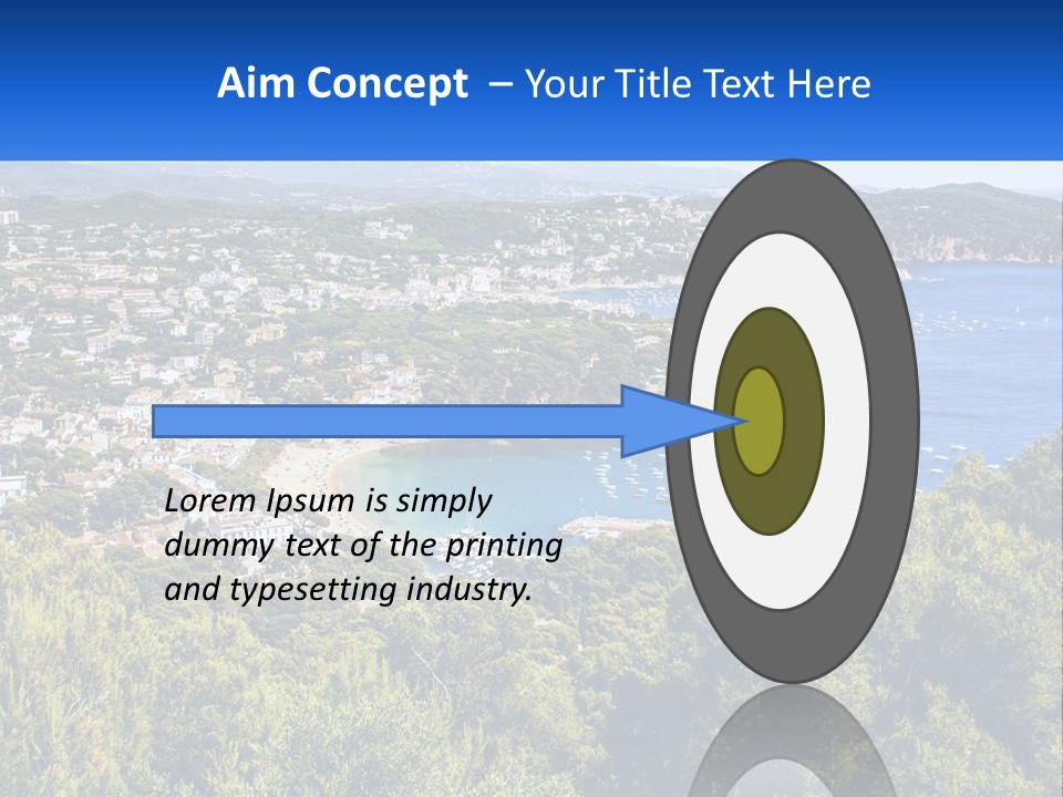 A Scenic View Of A Bay With Boats In The Water PowerPoint Template