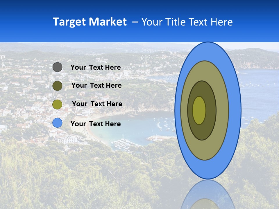 A Scenic View Of A Bay With Boats In The Water PowerPoint Template