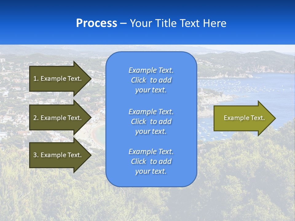 A Scenic View Of A Bay With Boats In The Water PowerPoint Template