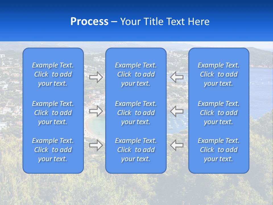 A Scenic View Of A Bay With Boats In The Water PowerPoint Template