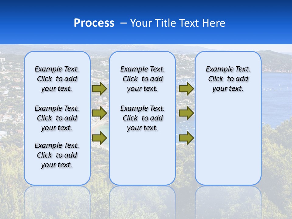 A Scenic View Of A Bay With Boats In The Water PowerPoint Template